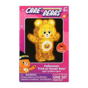🔥Care Bears Halloween Trick Or Sweet Bear Light Up Block Figure BNWT🔥
